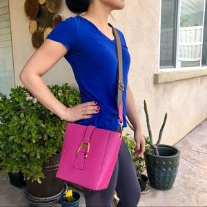Pink Dooney & Bourne crossbody bag